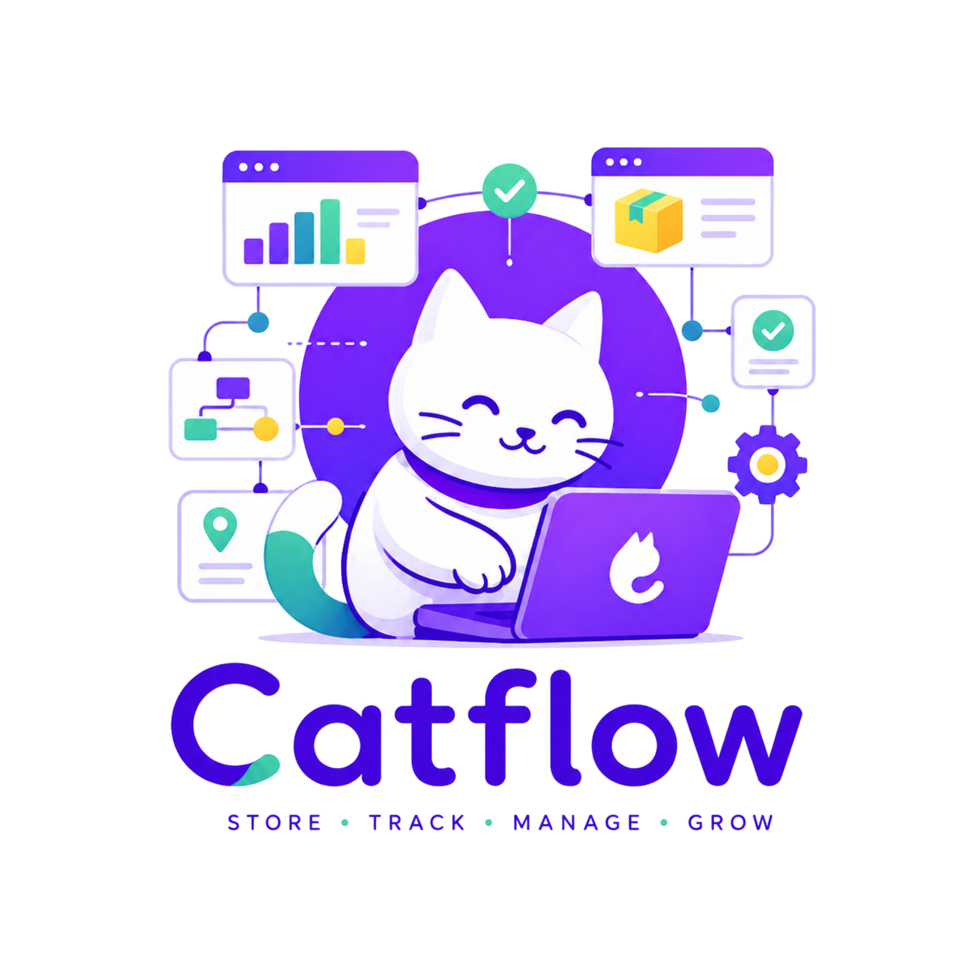 CatFlow Mascot Background
